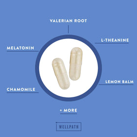 Ingrédients de WellPath Sommeil sur l'étiquette