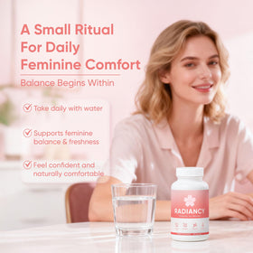 Ingrédients de WXDOAU Complément Alimentaire Probiotique Femme sur fond blanc