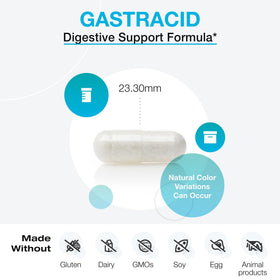 Ingrédients de XYMOGEN GastrAcid sur l'étiquette