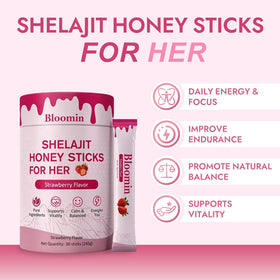 Ingrédients des bâtonnets de miel d'Alcura, Shilajit et Safran