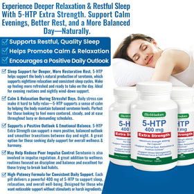 Ingrédients des capsules BioWisdom 5-HTP 400mg