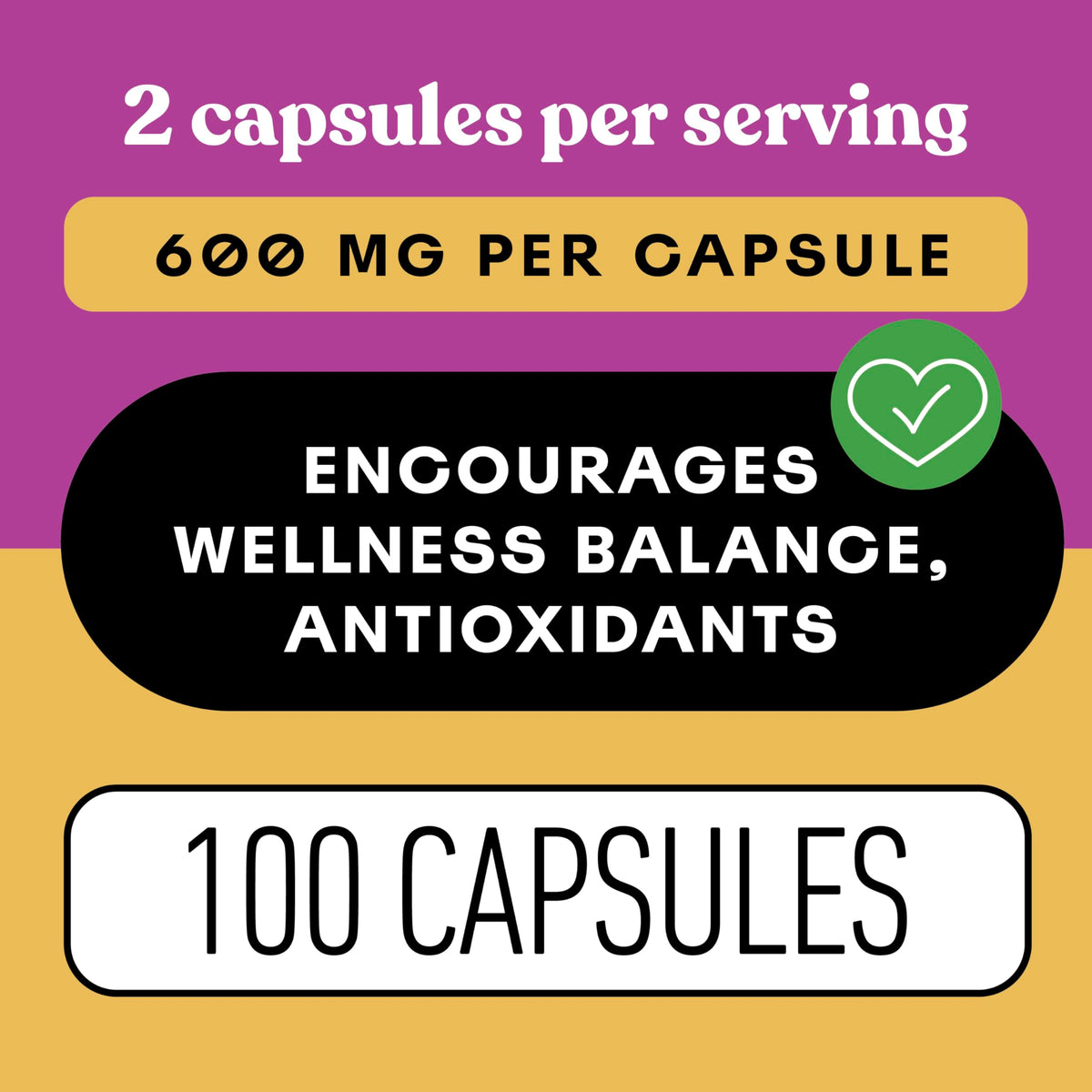 Ingrédients des capsules d'échinacée bio 600mg