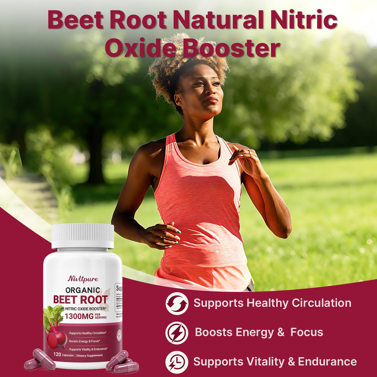 Ingrédients des capsules de betterave bio Nivltpure