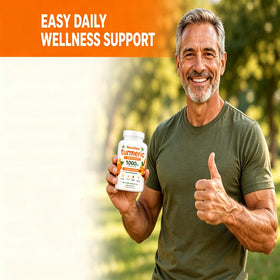 Ingrédients des capsules de curcuma exposés sur une table
