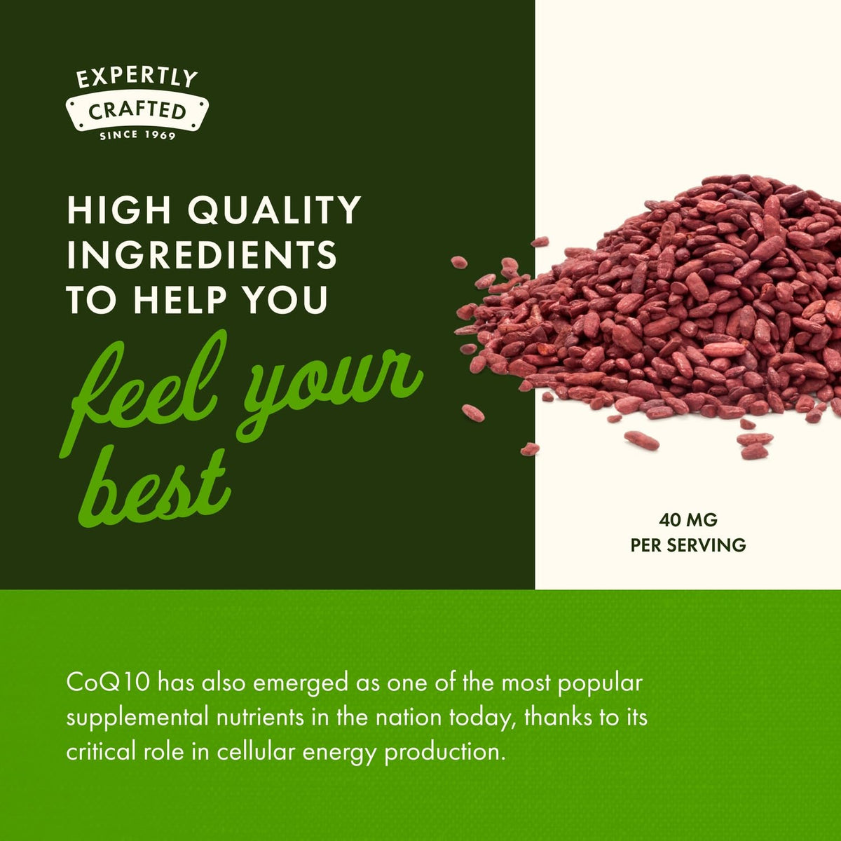 Ingrédients des capsules de riz rouge et CoQ10 Swanson