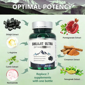 Ingrédients des Capsules de Shilajit Himalayen Pur KEGECOL
