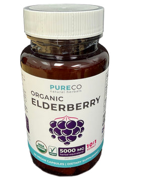 Ingrédients des capsules de Sureau Bio PURE CO