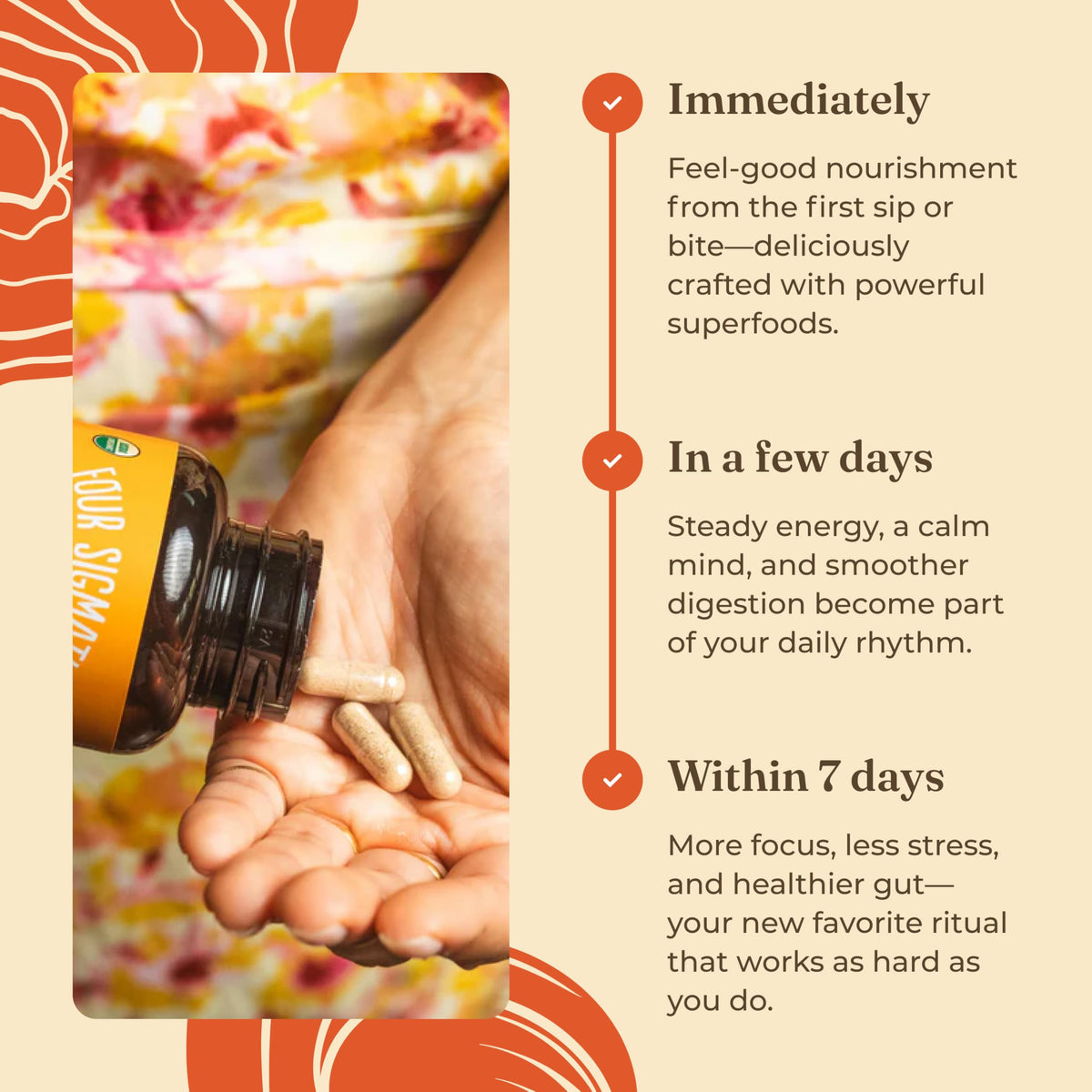 Ingrédients des capsules Focus Four Sigmatic