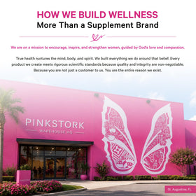 Ingrédients des compléments Pink Stork sur l'étiquette