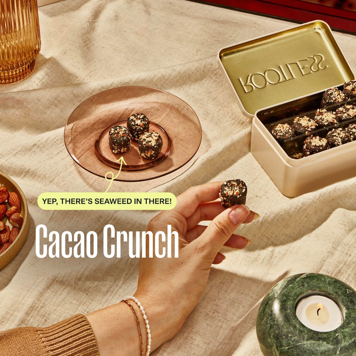 Ingrédients des Daily Bites Cacao Crunch de Rootless