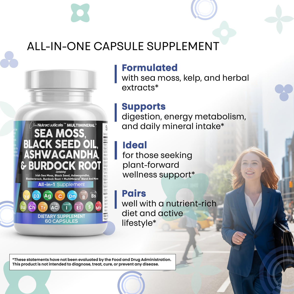 Ingrédients des gélules Clean Nutraceuticals