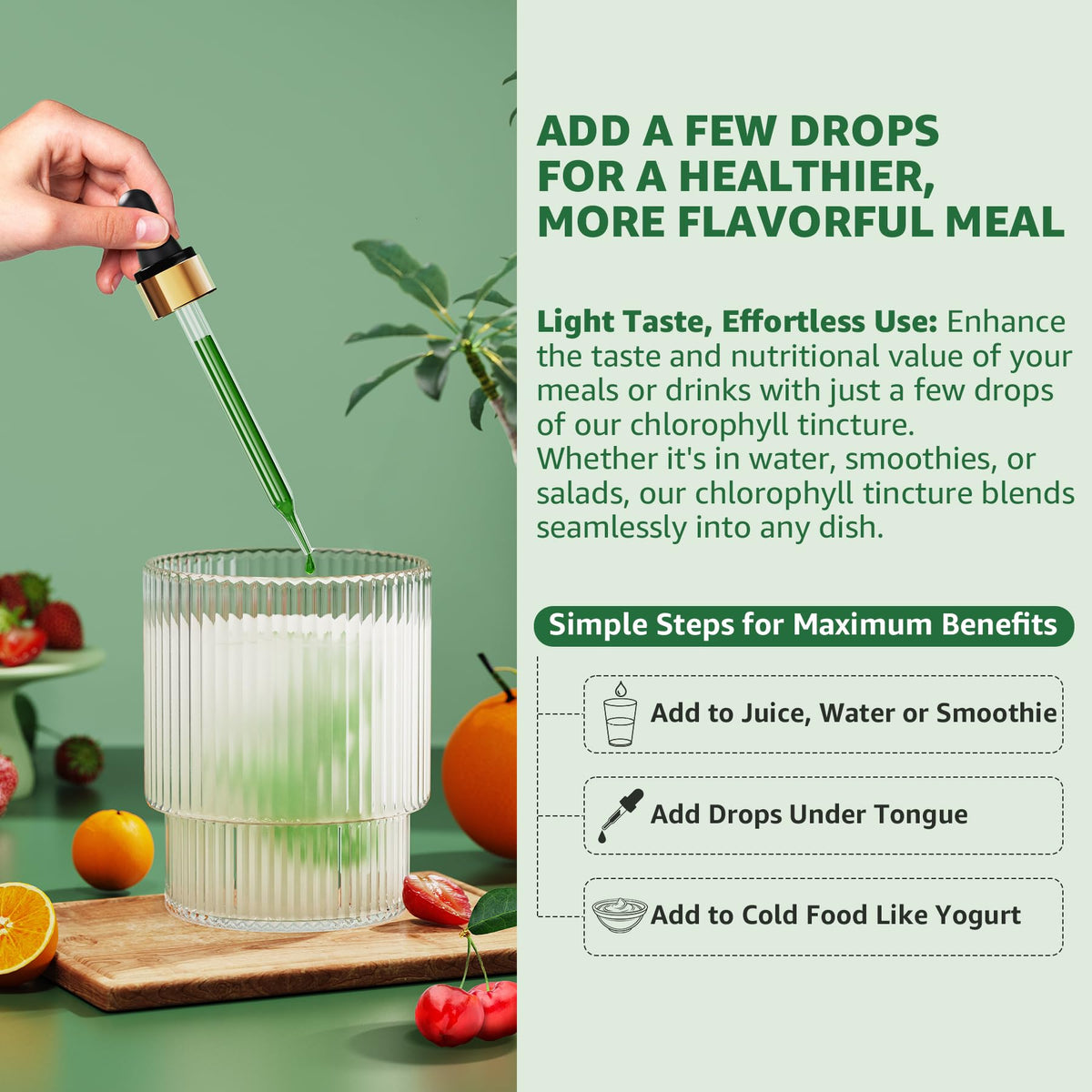 Ingrédients des gouttes de chlorophylle LILICARE