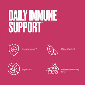Ingrédients des gummies Bulletproof framboise sureau