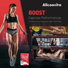 Ingrédients des gummies de créatine Monohydrate Allcoovita