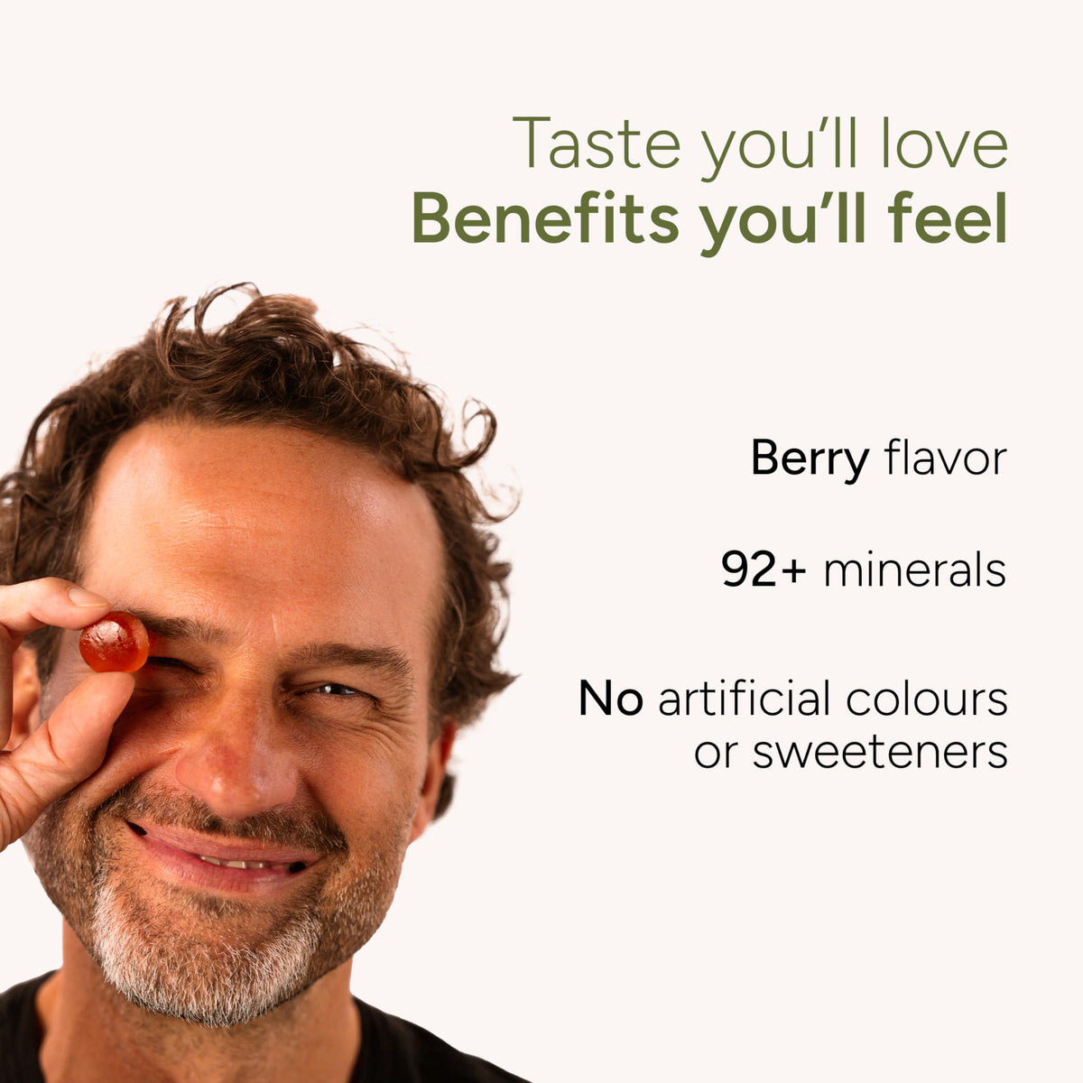Ingrédients des Gummies de Mousse de Mer ROOT LABS, affichage des composants