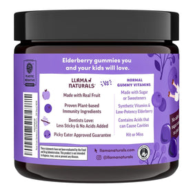 Ingrédients des gummies de sureau Llama Naturals