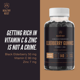 Ingrédients des gummies de sureau noir HEALTHY HEIST