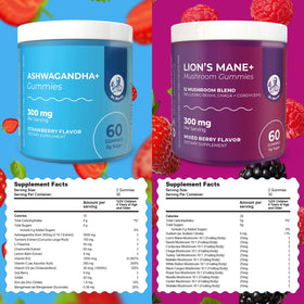 Ingrédients des gummies DR. MORITZ sur fond blanc