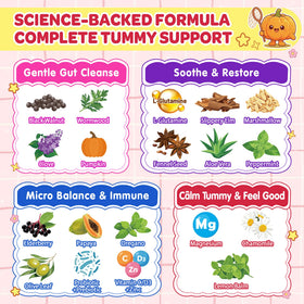 Ingrédients des gummies LILICARE, mélange d'herbes et vitamines