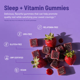 Ingrédients des gummies MoonBrew Fraise Sommeil