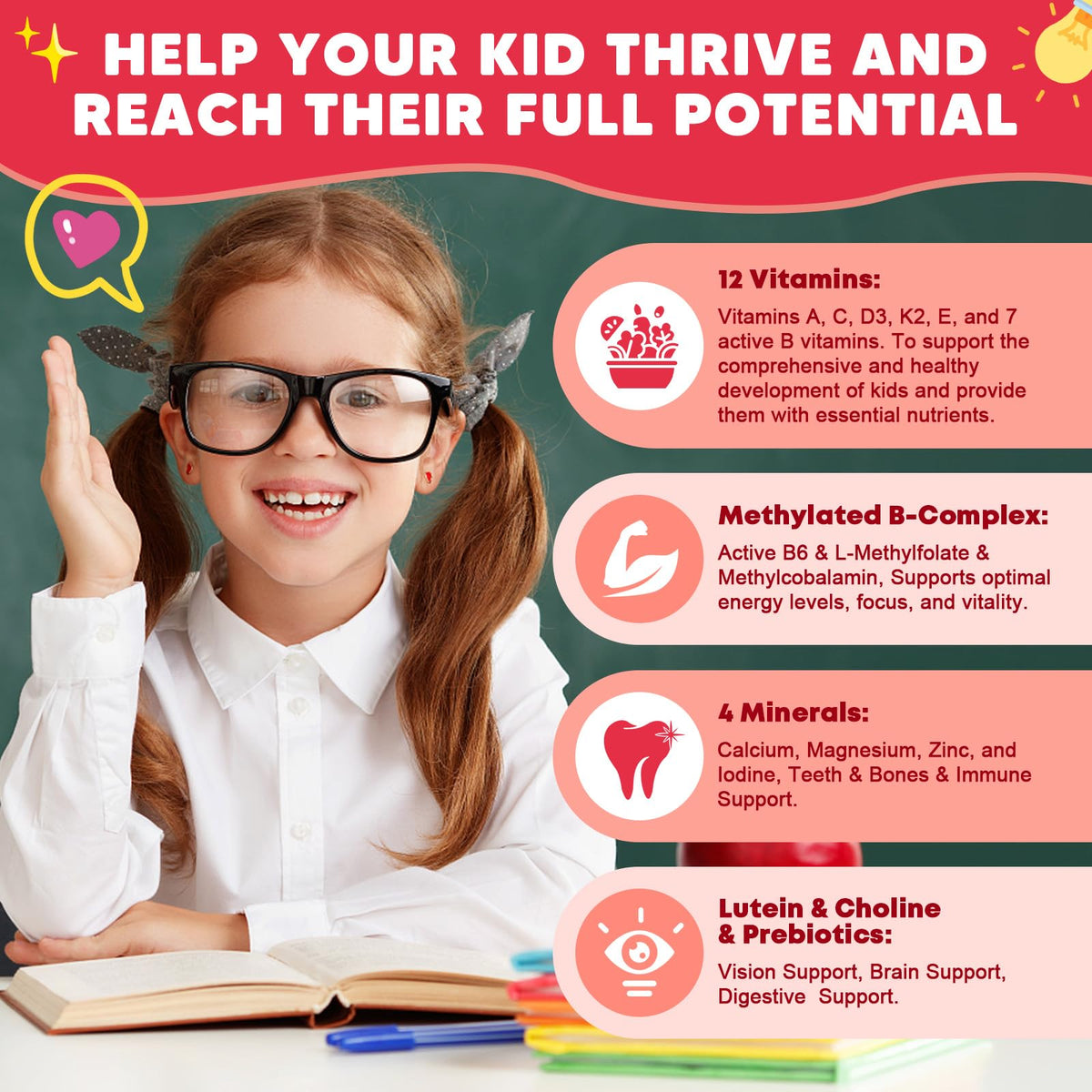 Ingrédients des gummies multivitamines JIANKYTZ pour enfants