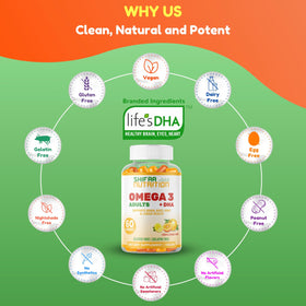 Ingrédients des Gummies Omega 3 Végétales SHIFAA NUTRITION