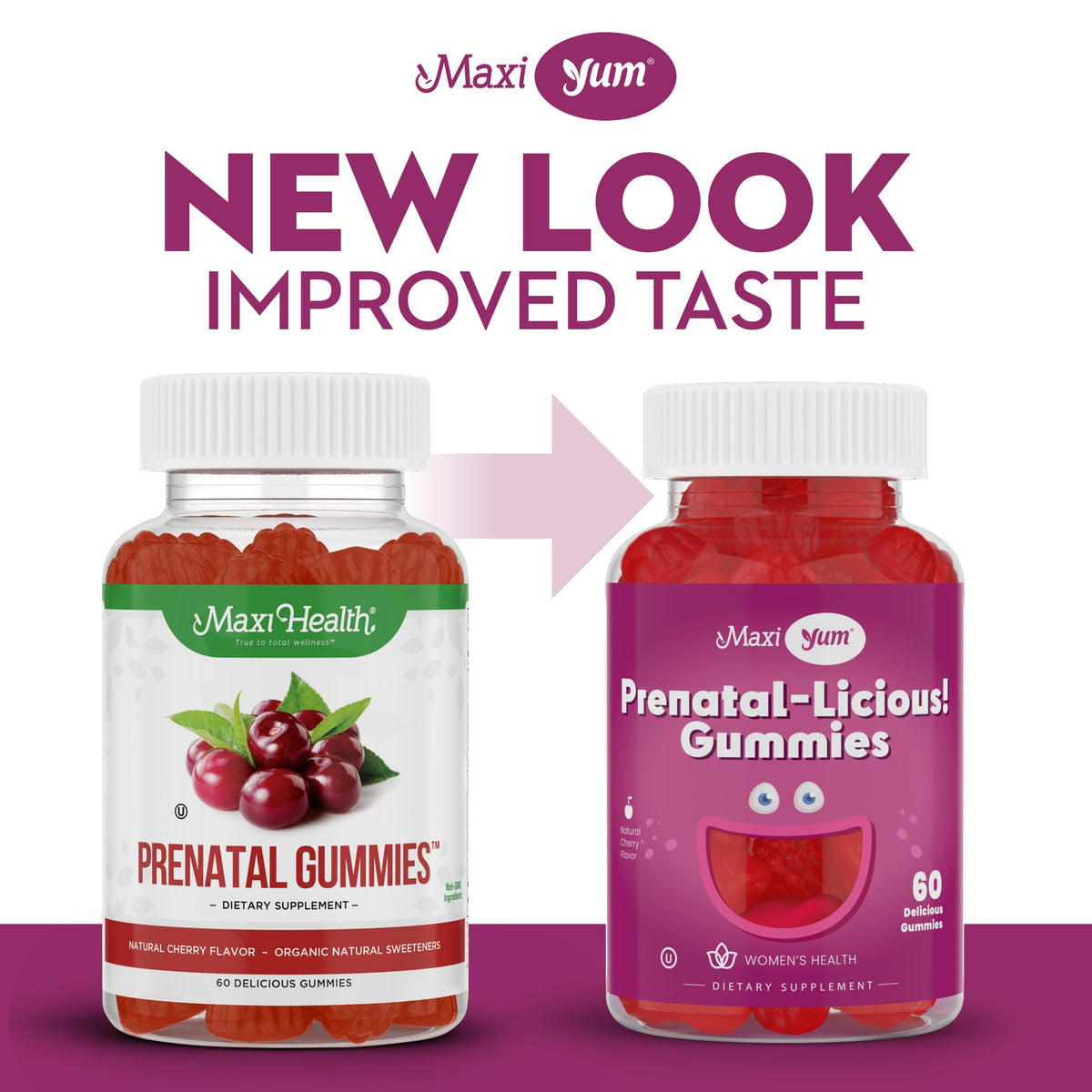 Ingrédients des gummies prénatales Maxi Health