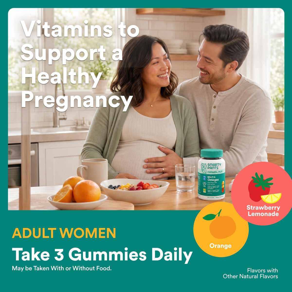 Ingrédients des gummies prénatales SmartyPants