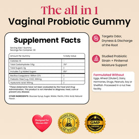 Ingrédients des gummies probiotiques Flora+ ALLFEAMS