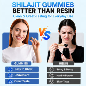 Ingrédients des gummies Shilajit Santegra, étiquette