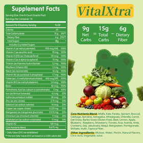 Ingrédients des gummies verts VitalXtra, illustration