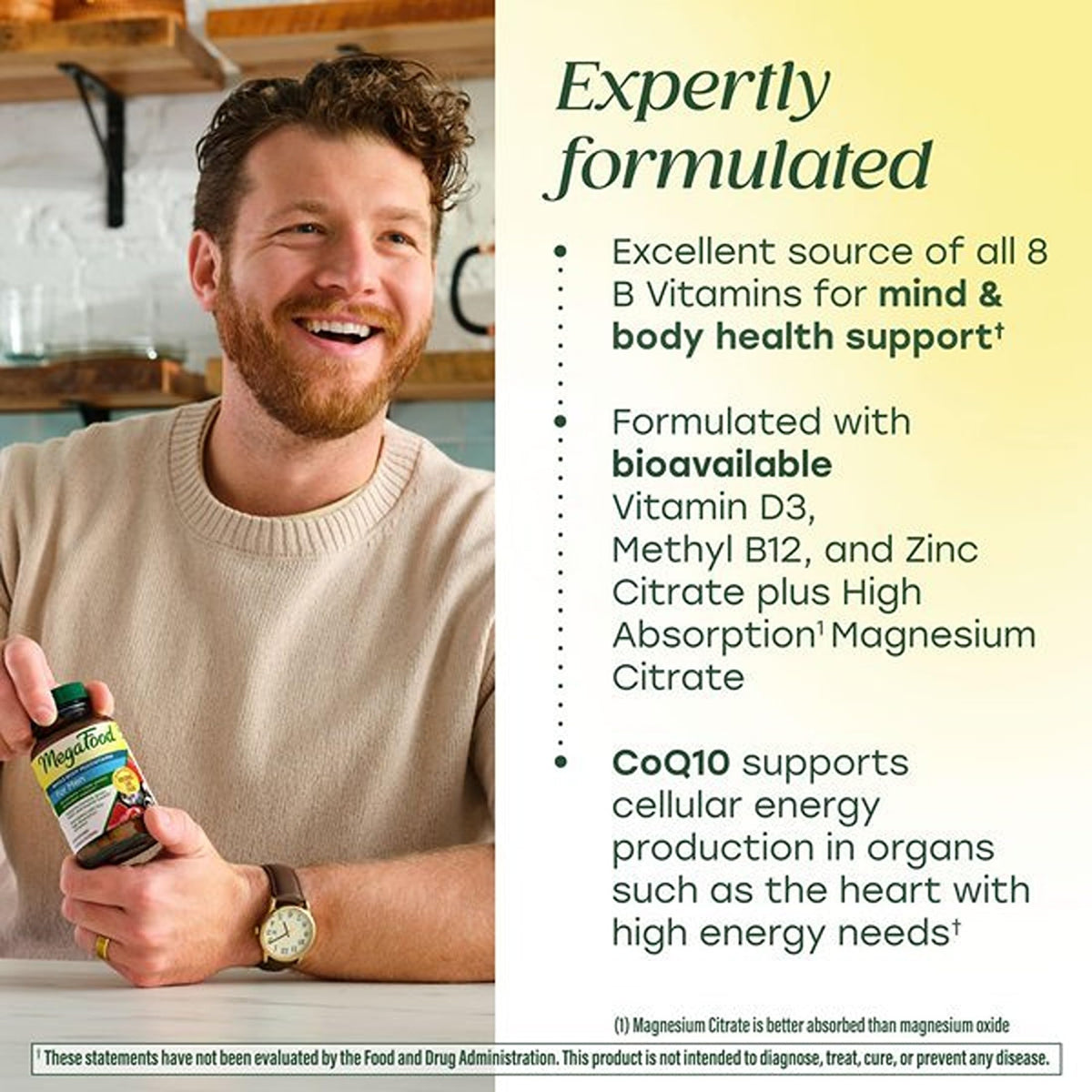 Ingrédients des Multivitamines MegaFood sur l'étiquette