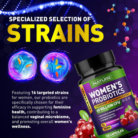 Ingrédients des Probiotiques pour Femmes Built by Nature