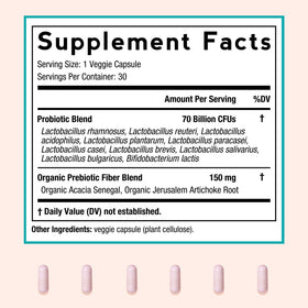 Ingrédients des Probiotiques pour Femmes Doctor's Recipes