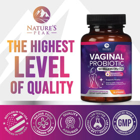 Ingrédients des probiotiques vaginales Nature's Peak