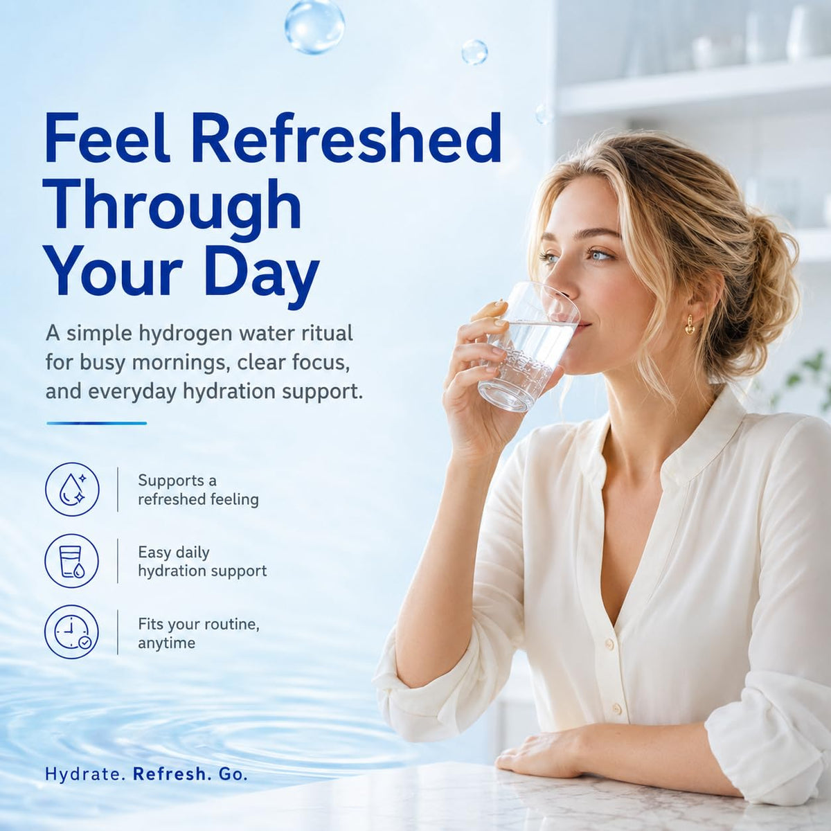 Ingrédients des tablettes d'eau hydrogène RiRywony Health