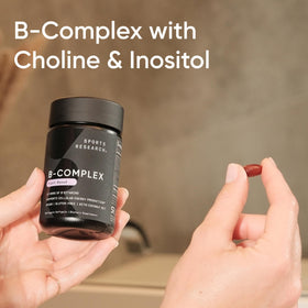 Ingrédients des Vitamines B-Complex Sports Research sur étiquette