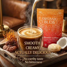 Ingrédients du café instantané Organic Bless, avec champignons
