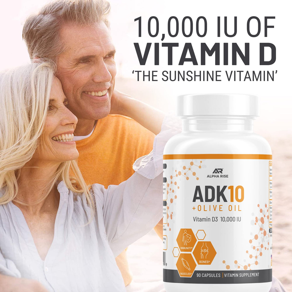 Ingrédients du complément alimentaire ADK 10 d'ALPHA RISE