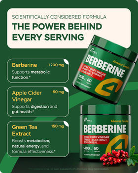 Ingrédients du complément alimentaire Berbérine HCl 1200mg