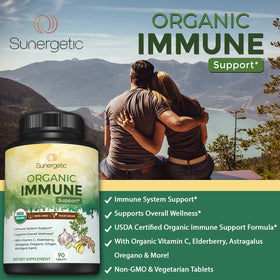 Ingrédients du complément alimentaire bio Sunergetic, vue rapprochée