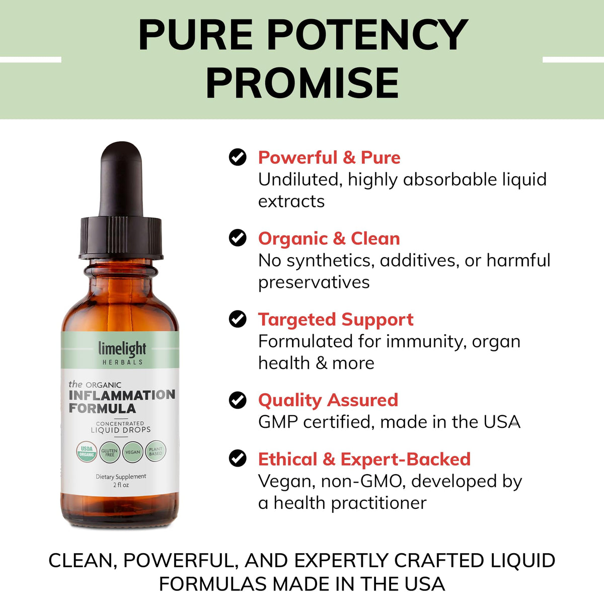 Ingrédients du complément alimentaire Curcuma LIMELIGHT HERBALS