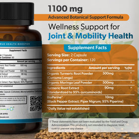 Ingrédients du complément alimentaire Moringa Curcuma TRUEMED