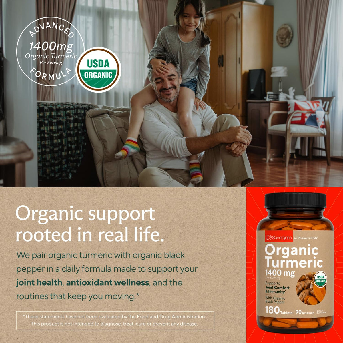 Ingrédients du complément alimentaire Sunergetic Curcuma Bio