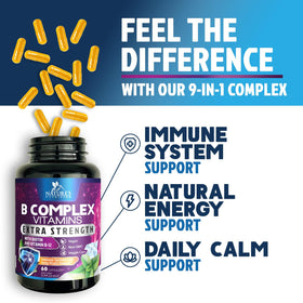 Ingrédients du complément B Complex Nature's Nutrition