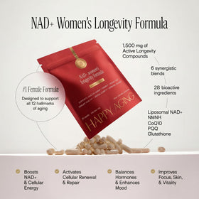 Ingrédients du complément NAD+ Happy Aging