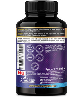 Ingrédients du complément Organic Cadane 7 en 1