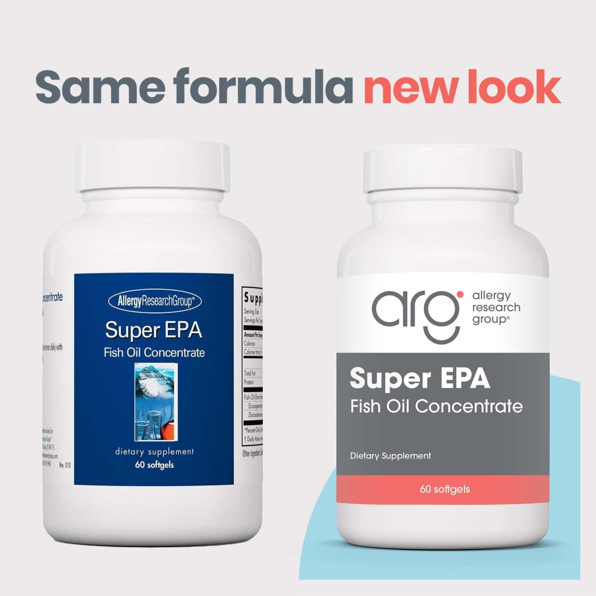 Ingrédients du complément Super EPA 720 mg d'Allergy Research Group