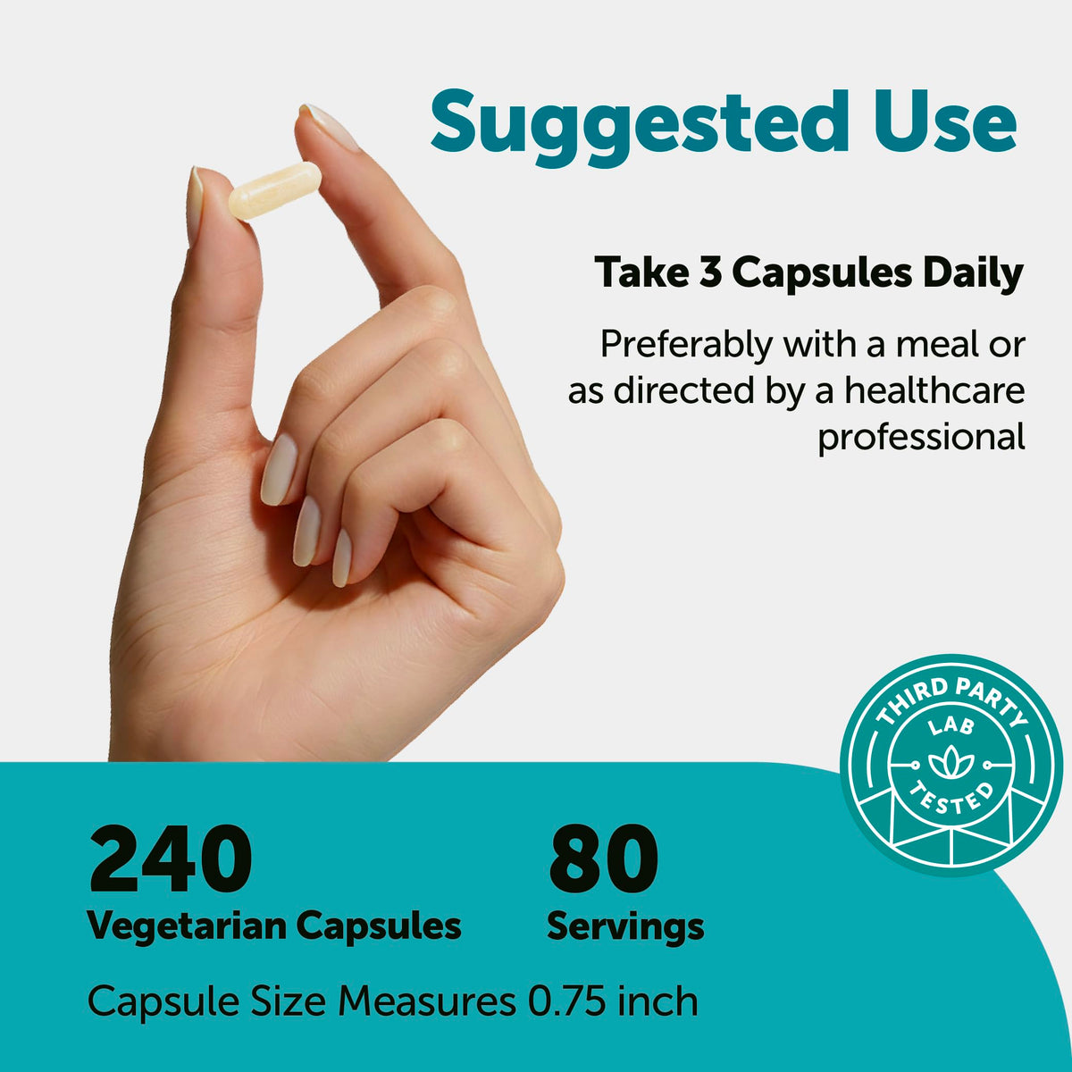 Ingrédients du Complexe d'Acide Hyaluronique 3000mg Micro Ingredients sur l'étiquette
