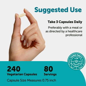 Ingrédients du Complexe d'Acide Hyaluronique 3000mg Micro Ingredients sur l'étiquette